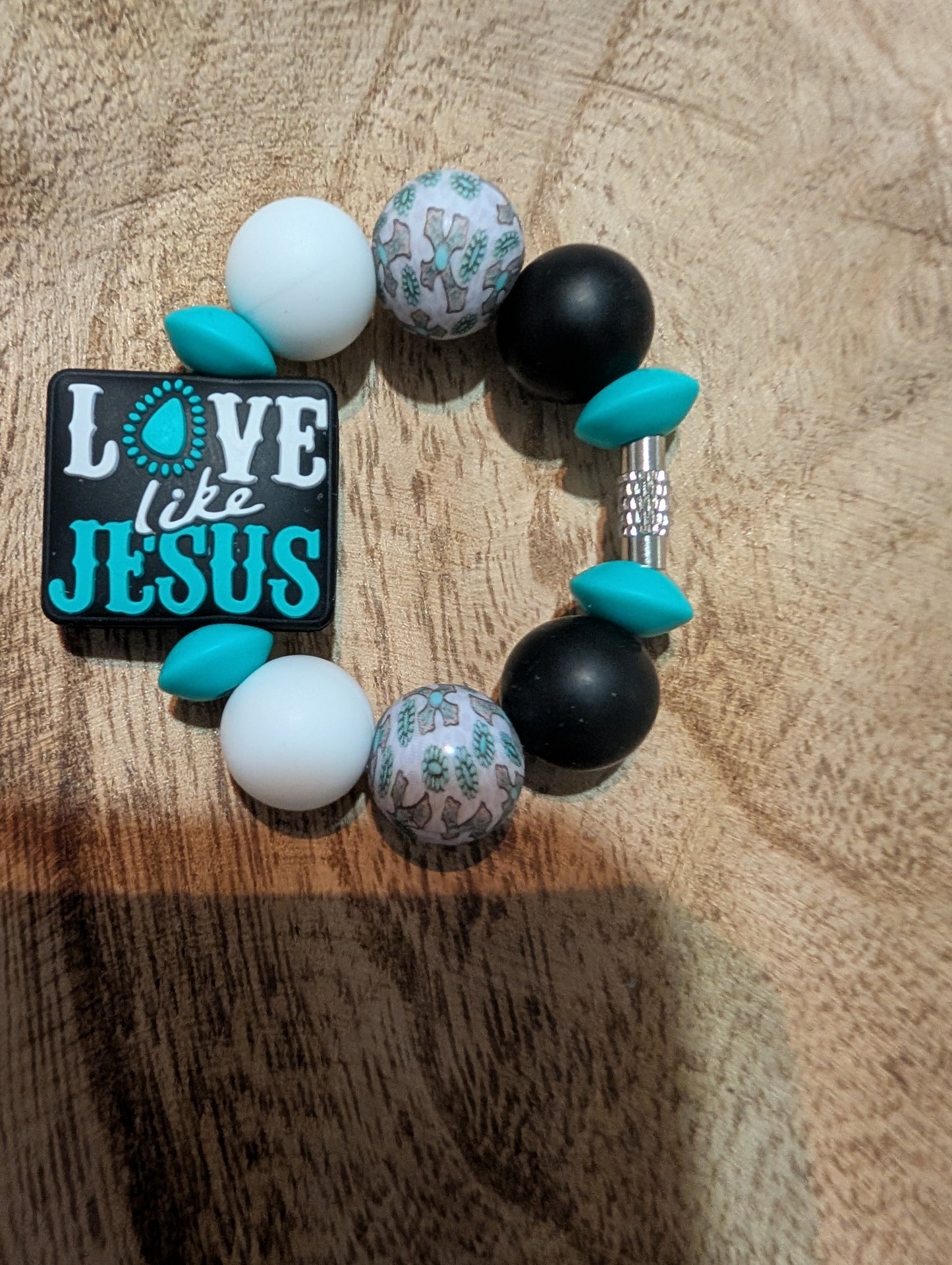 Love like Jesus cup charm