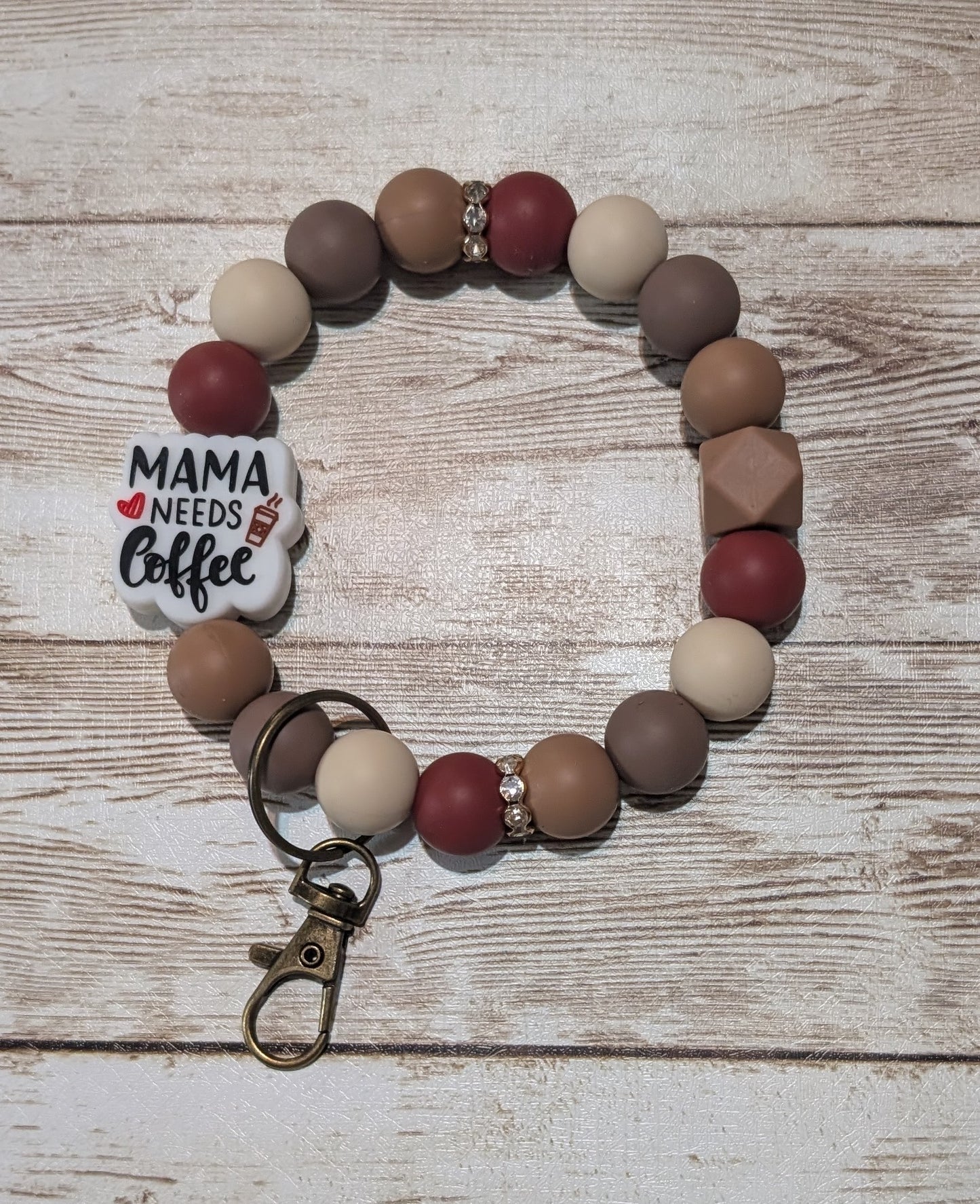 Mama needs coffee wristlet