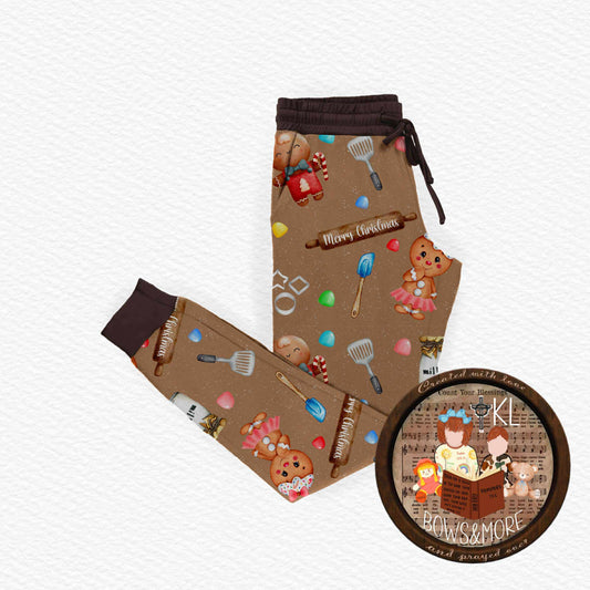 Gingerbread and gumdrops joggers